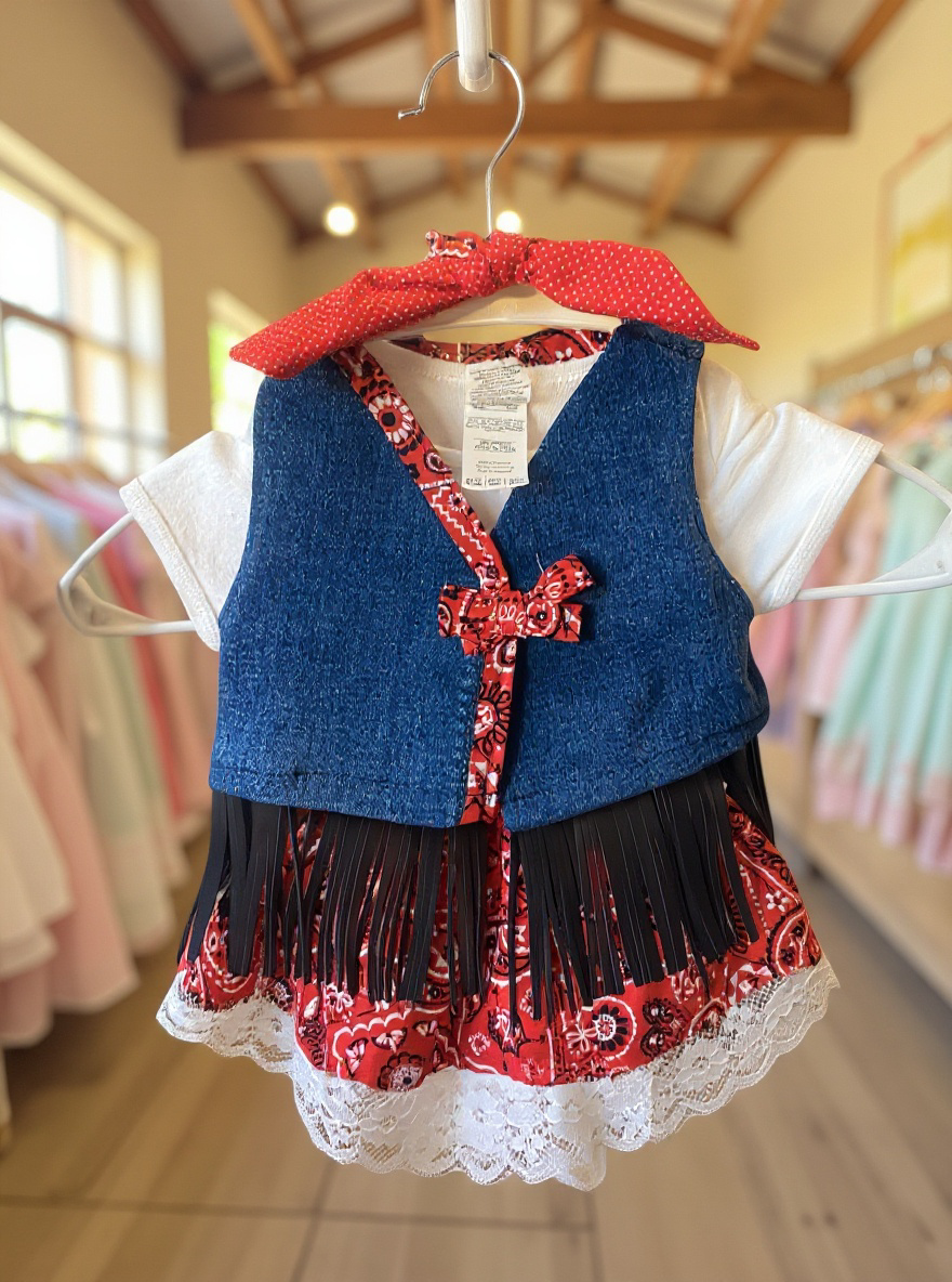 Handmade Giddy-Up Girls Western Outfit