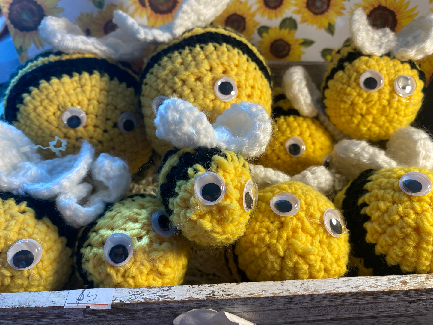 Handmade Crocheted Bees