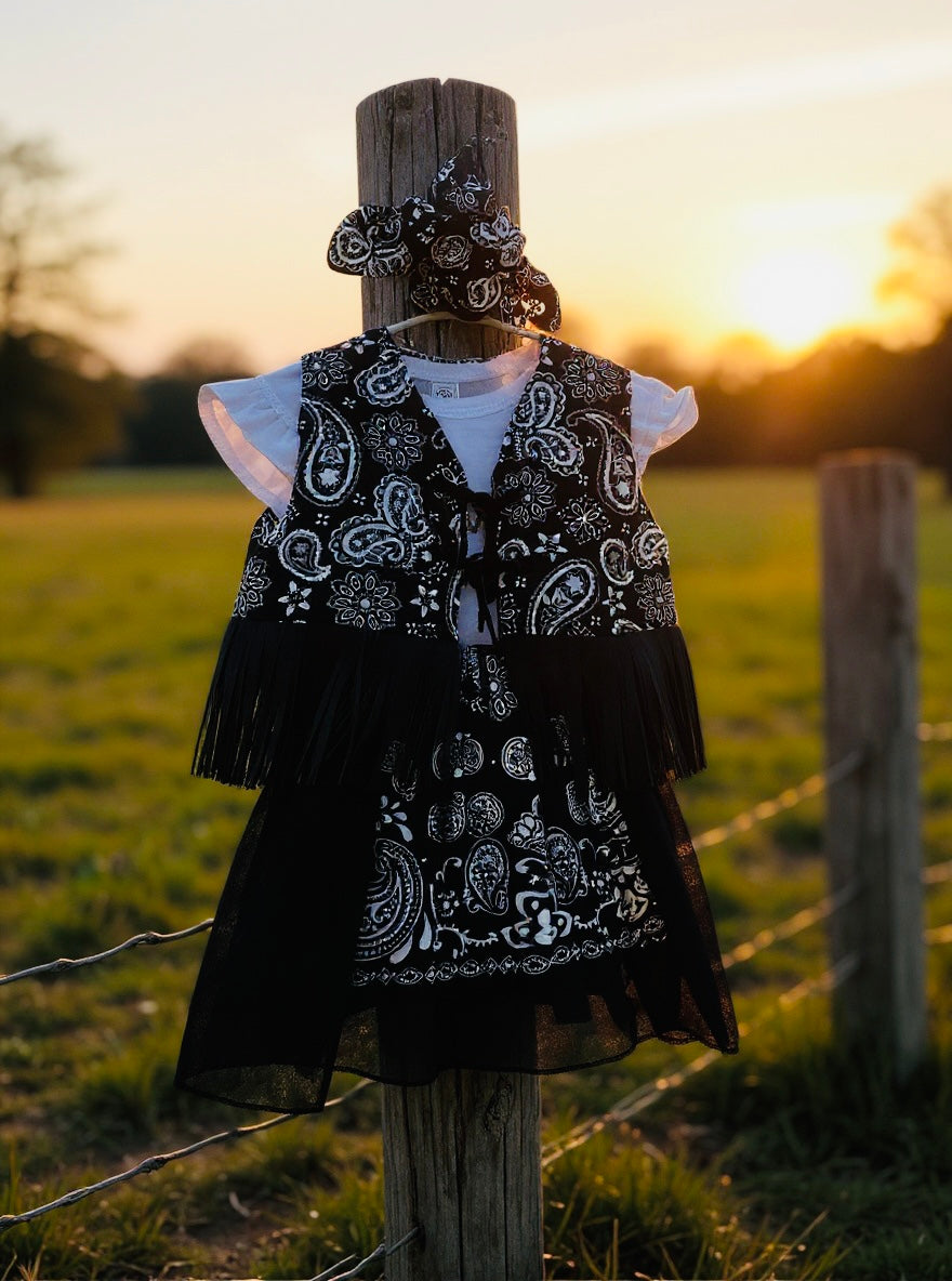 Handmade Giddy-Up Girls Western Wear Outfit