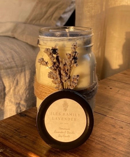 Lavender Mason Jar Soy Candle
