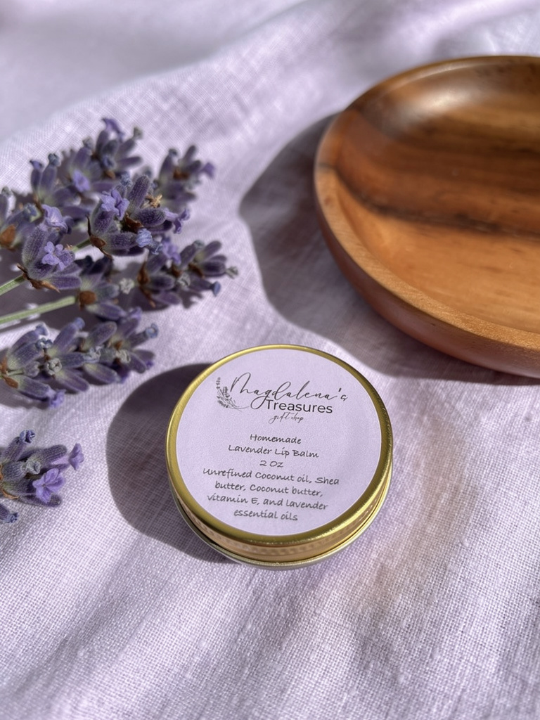 Homemade Lavender Lip Balm