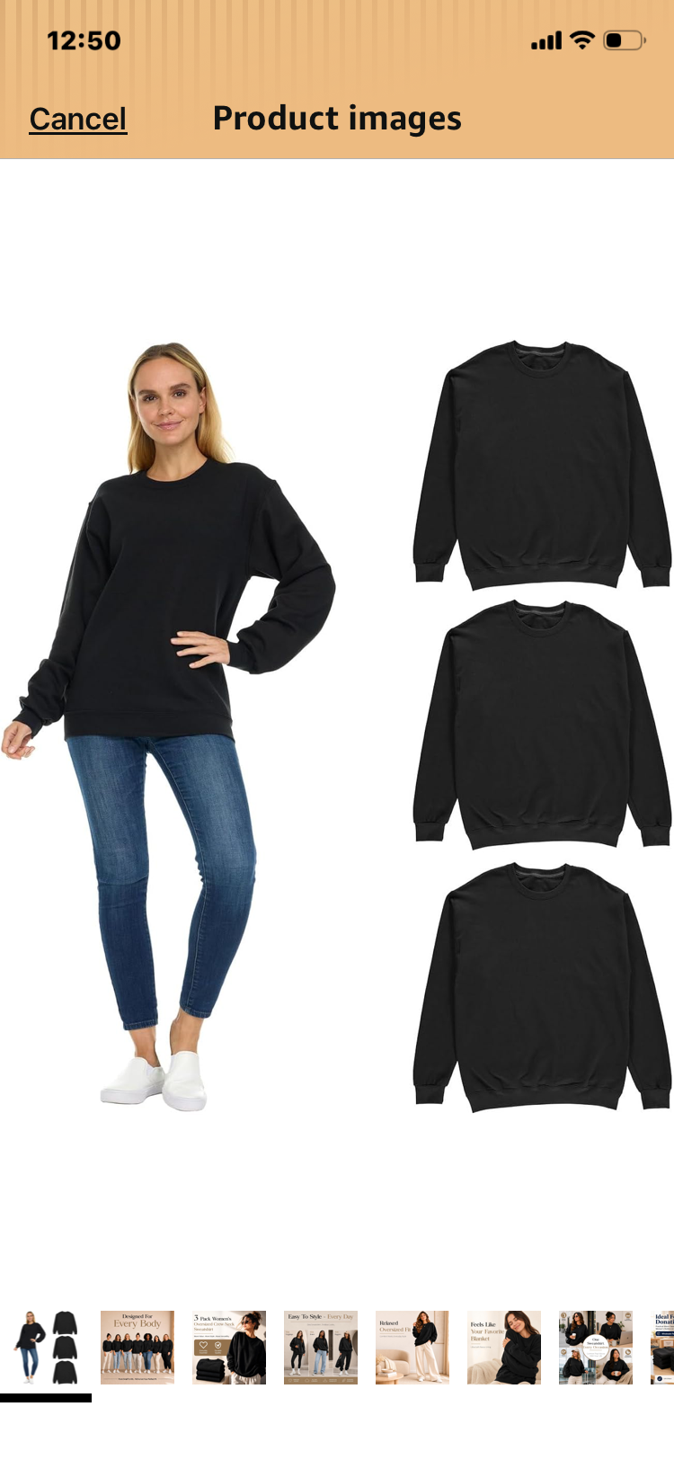 Crew Sweatshirts with Helix Design
