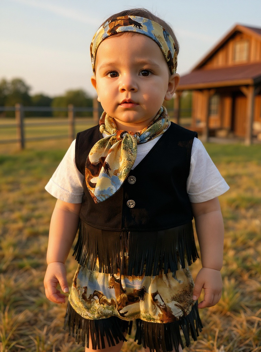 Handmade Giddy-Up Girls Western Outfit