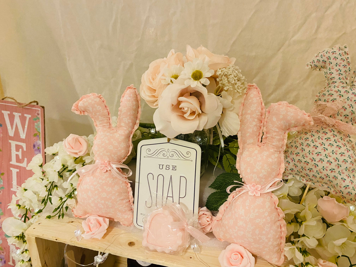 Stuffed HandSewn Bunnies