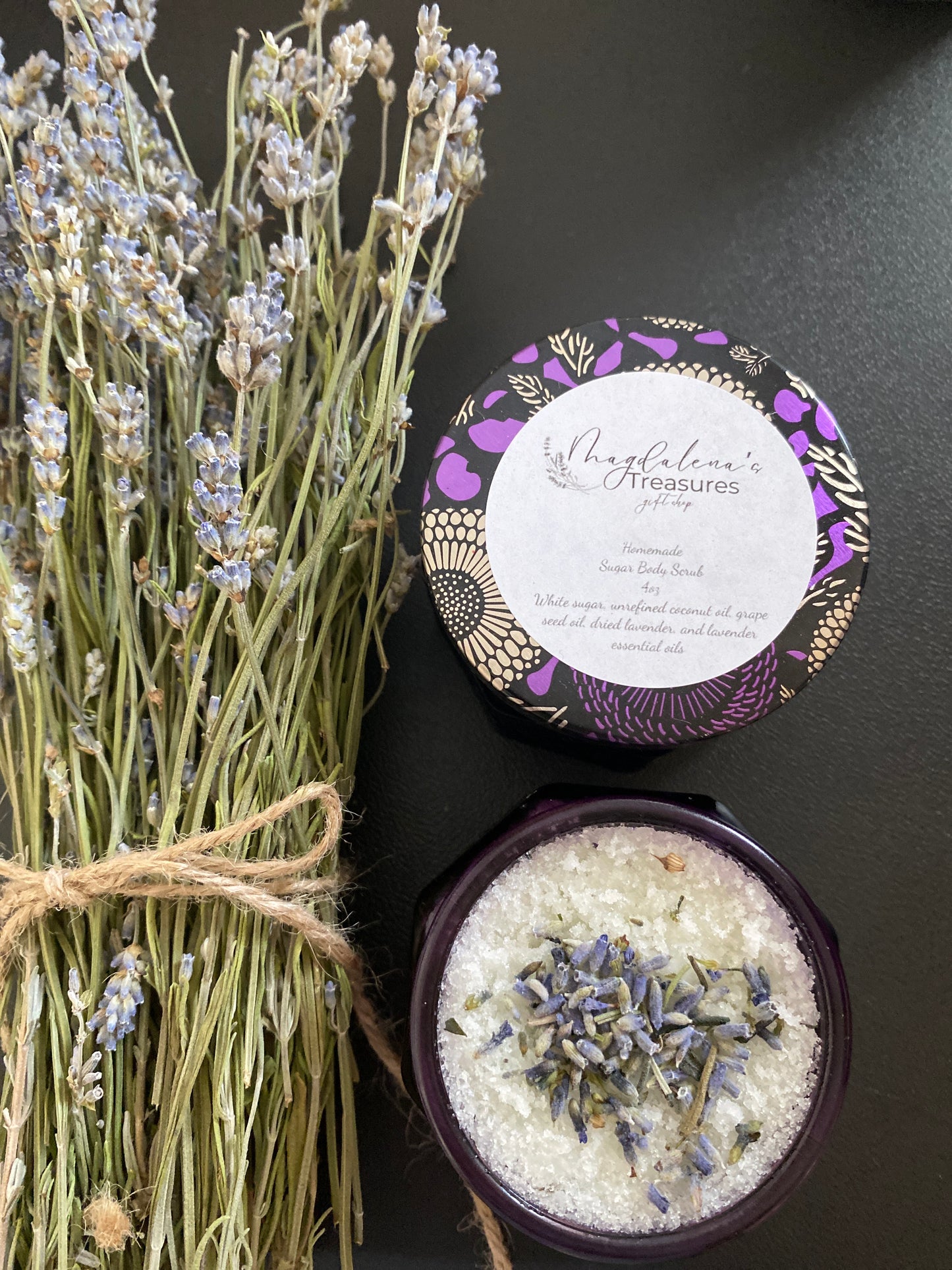 Homemade Lavender Sugar Scrub