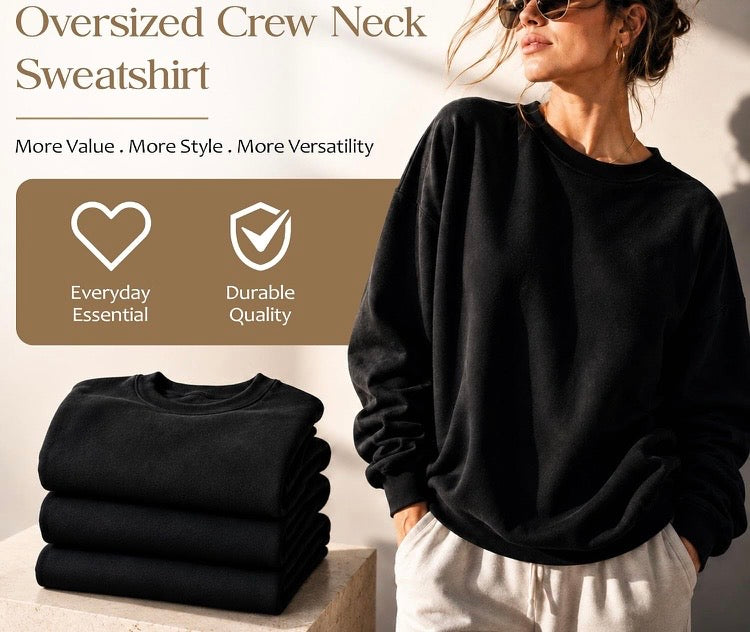 Crew Sweatshirts with Helix Design