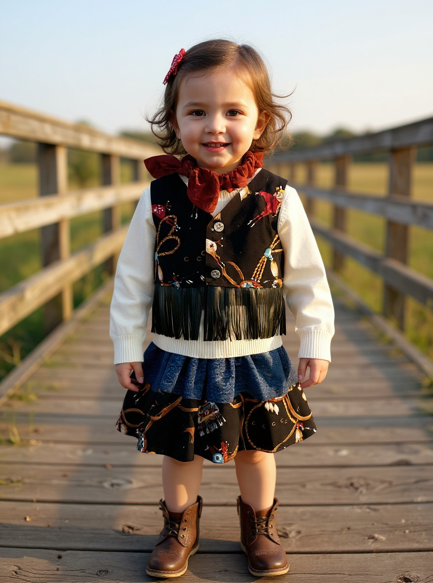 Handmade Giddy-Up Girls Western Outfit