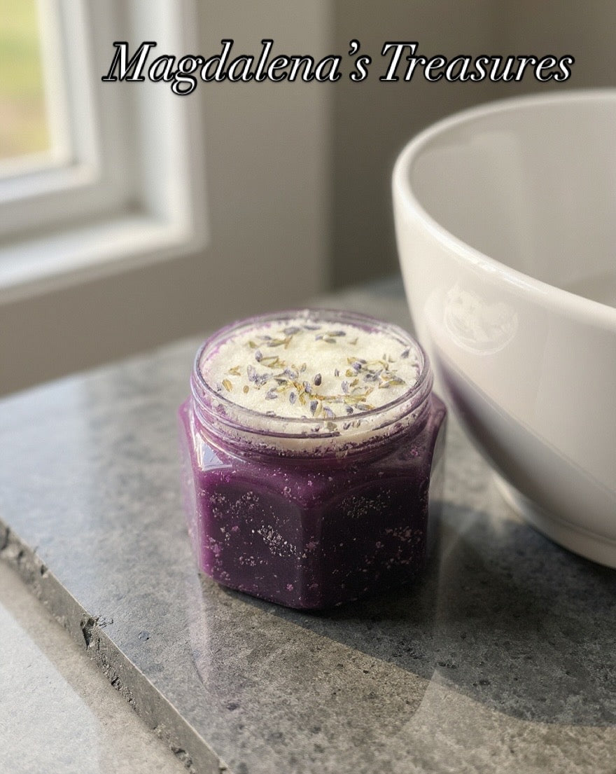 Homemade Lavender Sugar Scrub