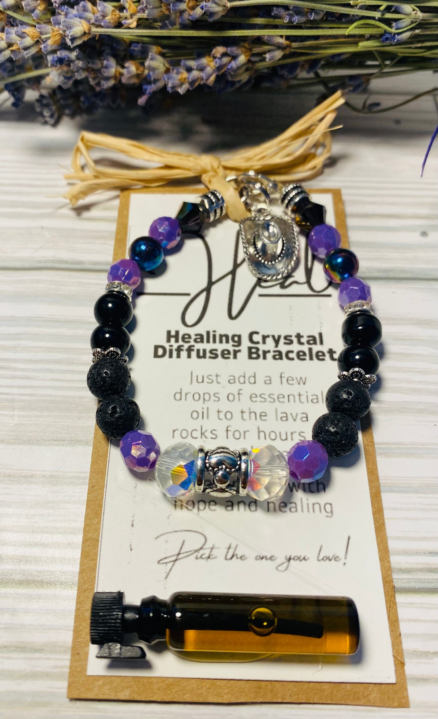 Crystal Diffuser Bracelet