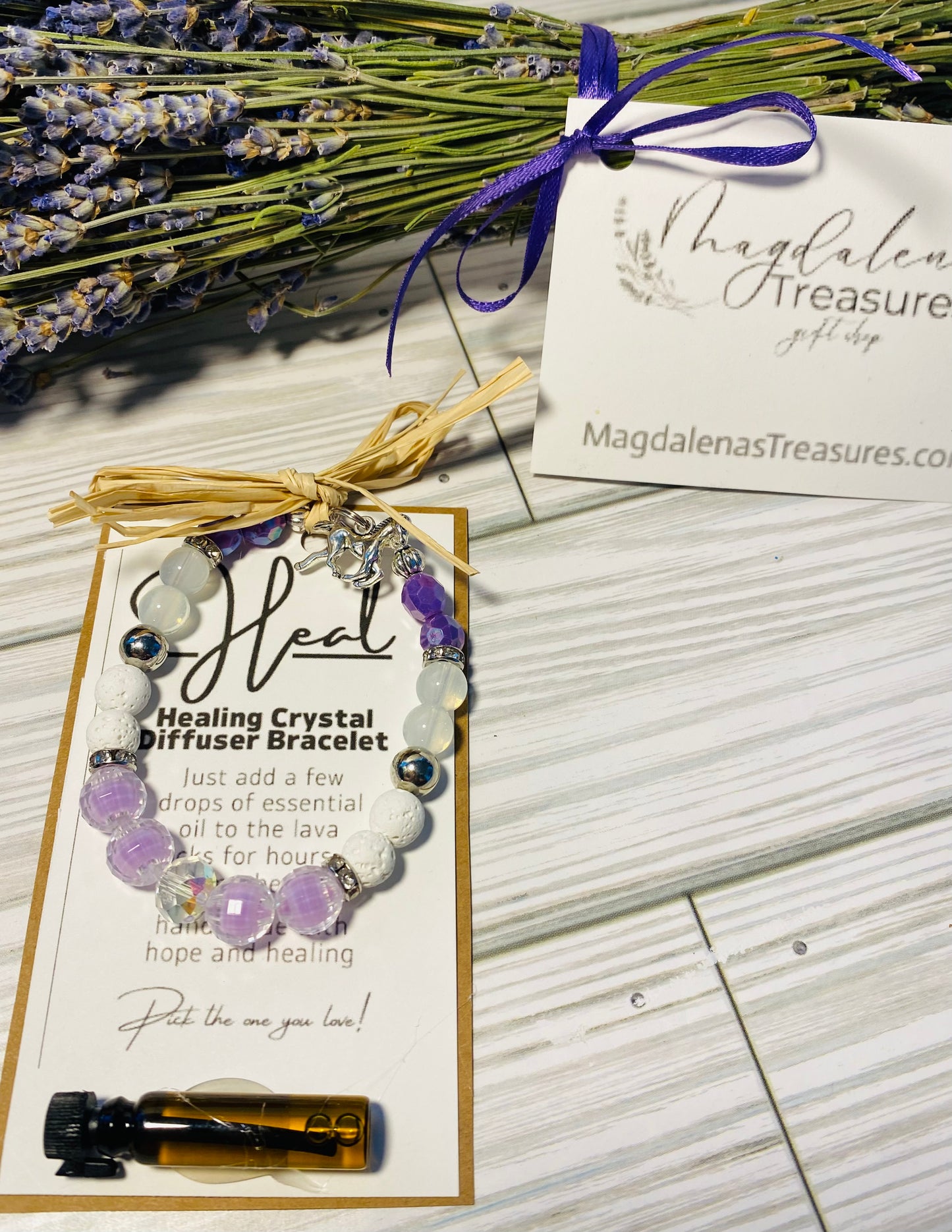 Crystal Diffuser Bracelet