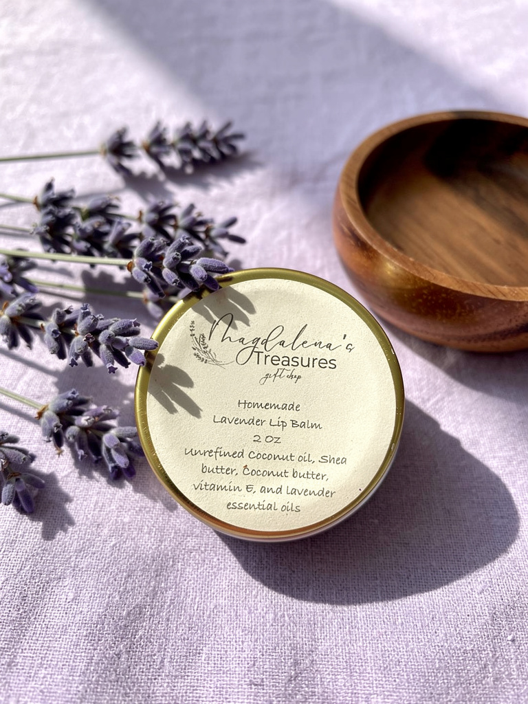 Homemade Lavender Lip Balm