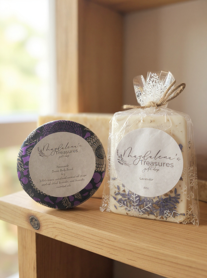 Lavender Sugar Scrub & Soap Gift Set