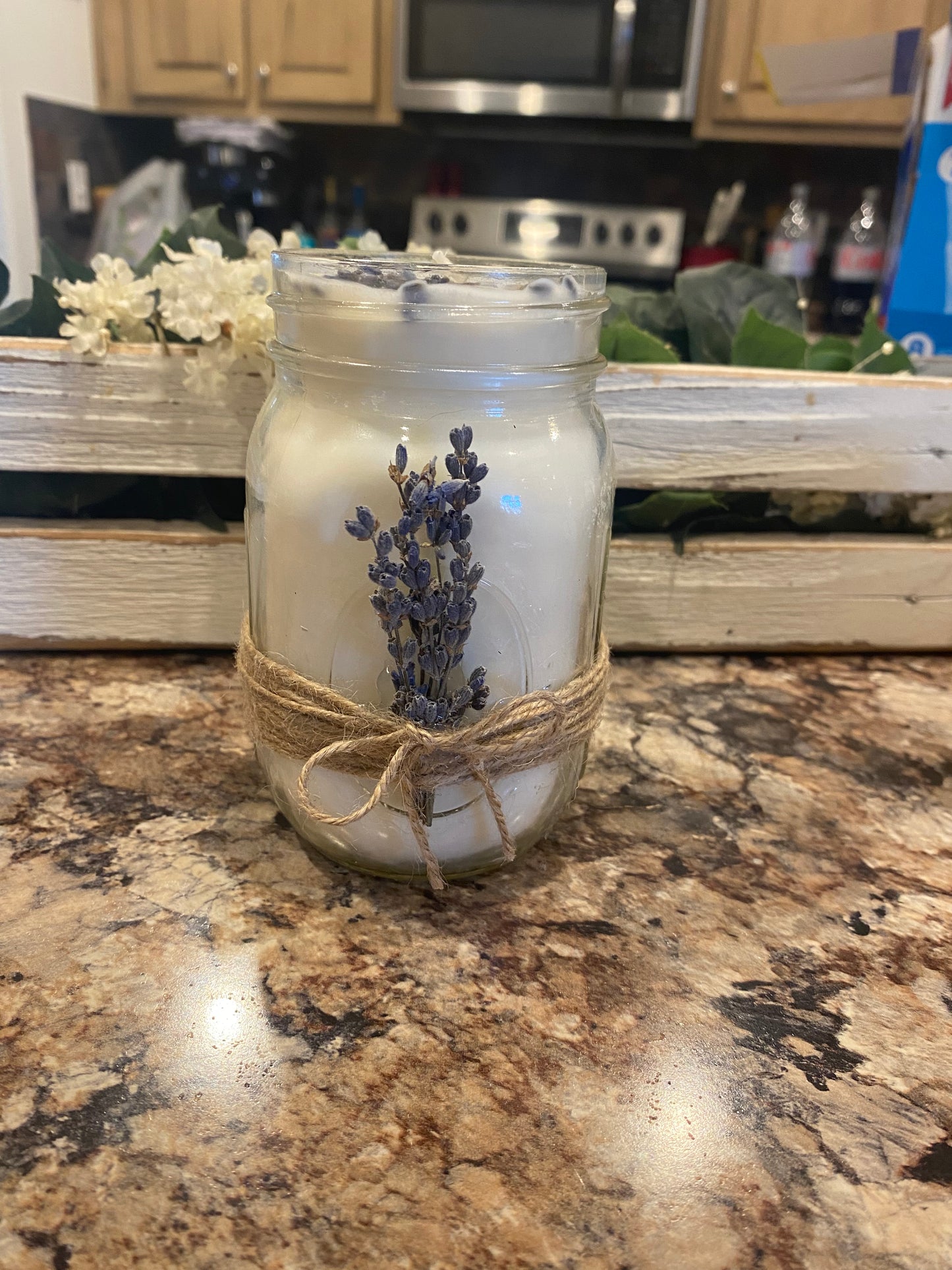 Lavender Mason Jar Soy Candle