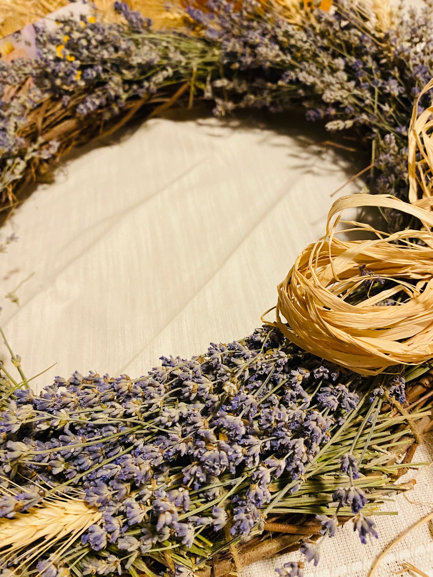 Dried Lavender & Wheat Wreaths