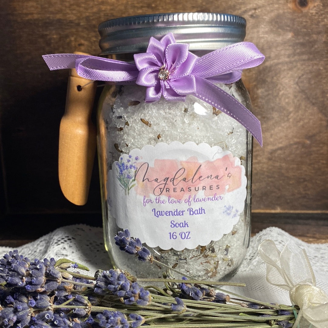 16 oz Lavender Bath Soak