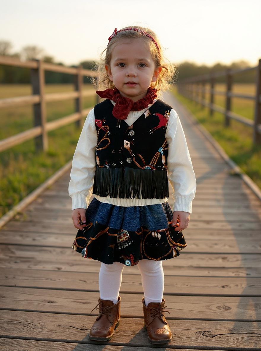Handmade Giddy-Up Girls Western Outfit