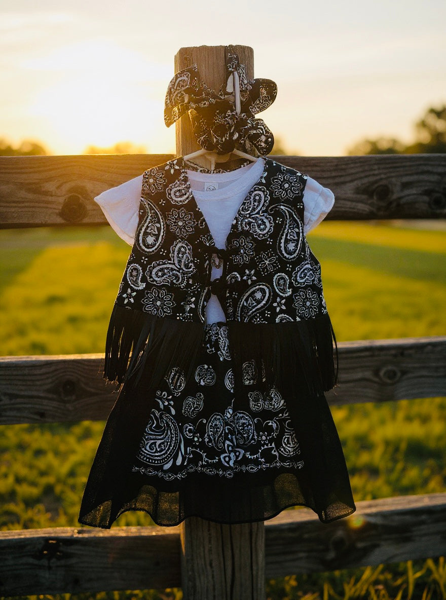 Handmade Giddy-Up Girls Western Wear Outfit