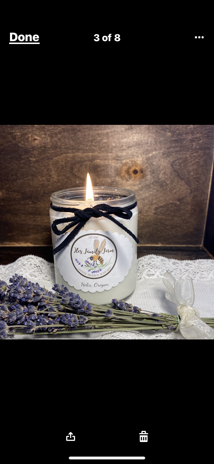 Kentucky Bourbon & Lavender Soy Candle