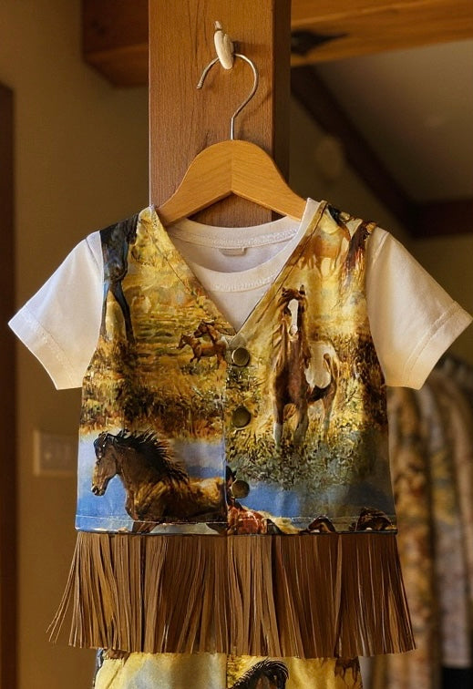 Handmade Giddy-Up Girls Western Outfit