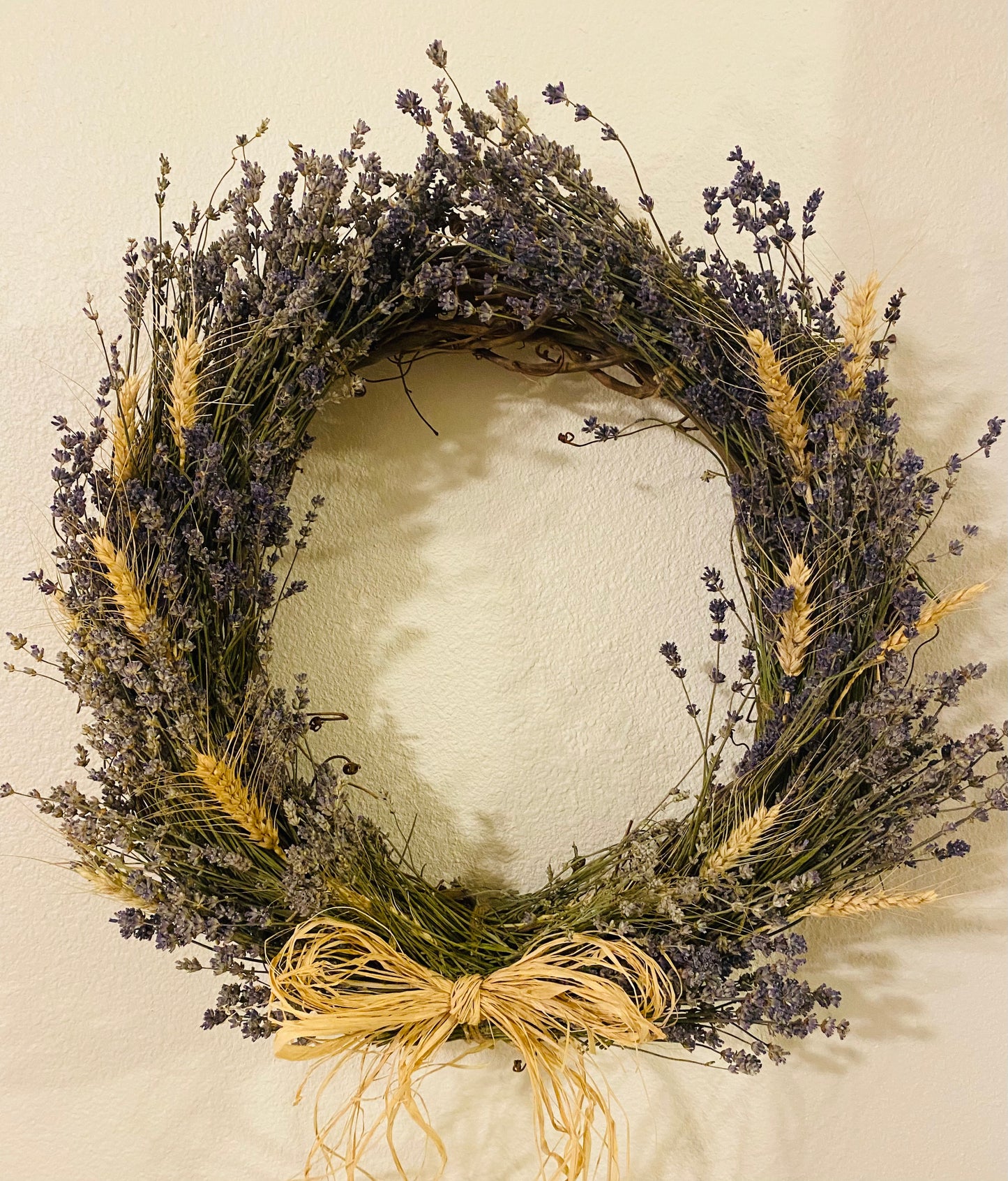 Dried Lavender & Wheat Wreaths