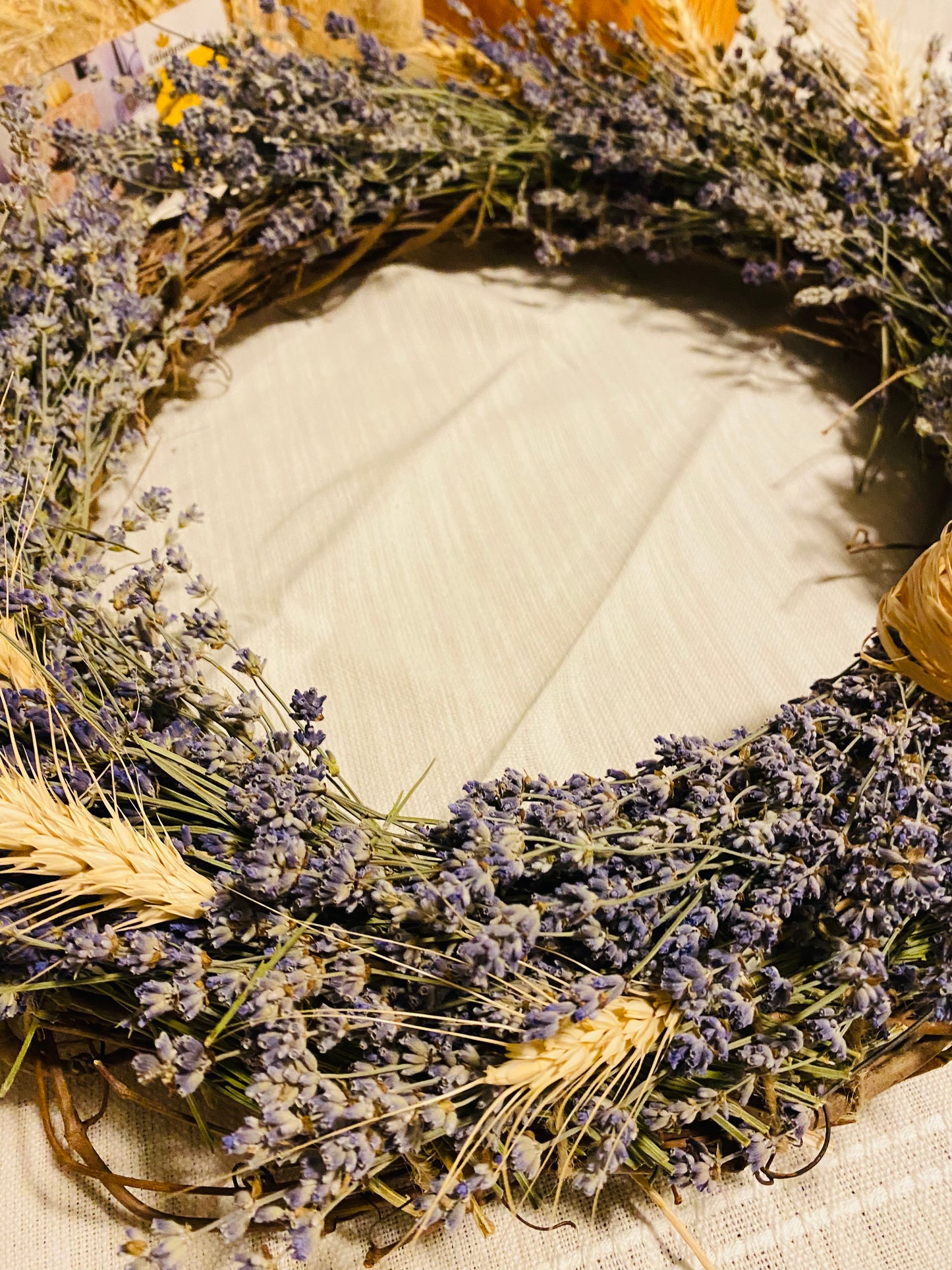 Dried Lavender & Wheat Wreaths