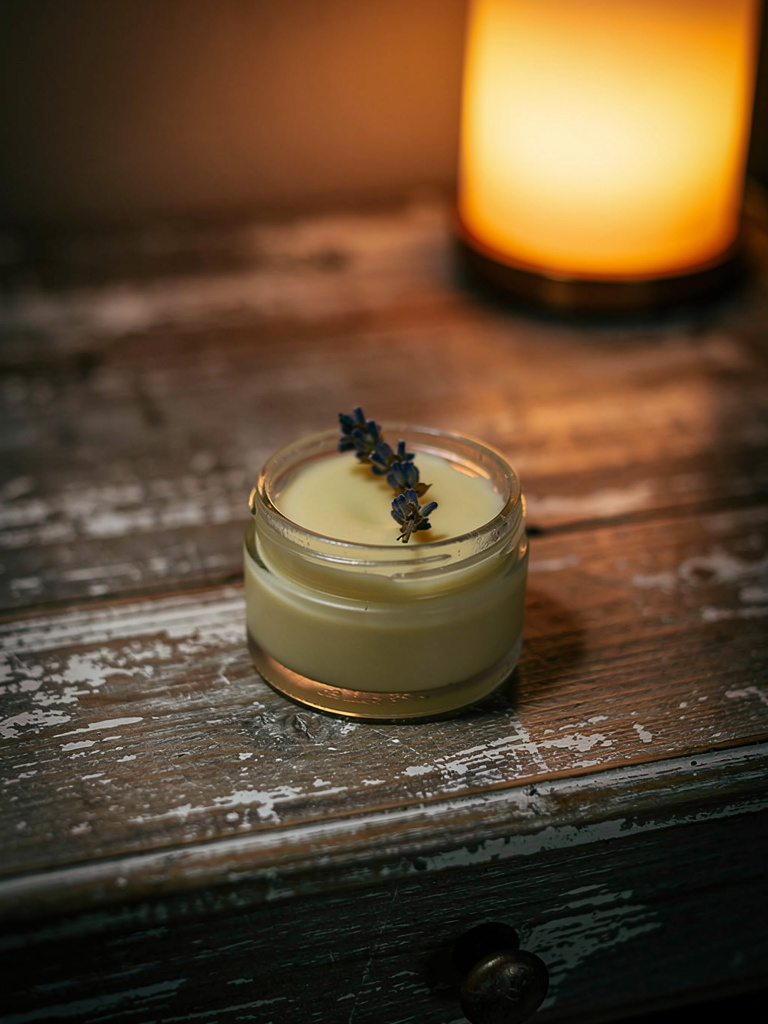 Homemade Lavender Lip Balm