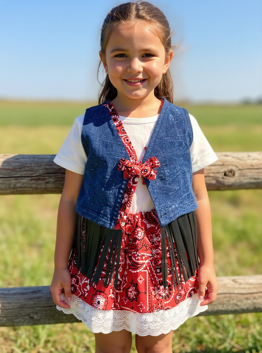 Handmade Giddy-Up Girls Western Outfit