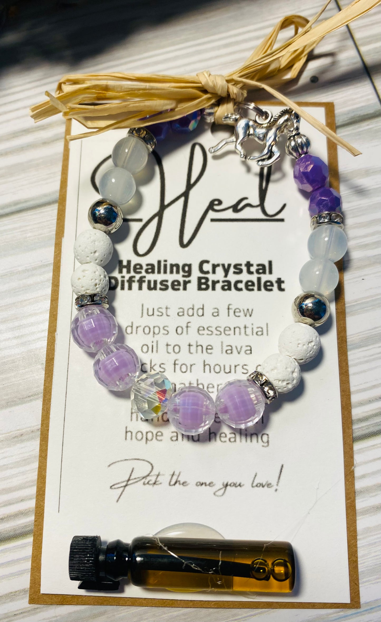 Crystal Diffuser Bracelet