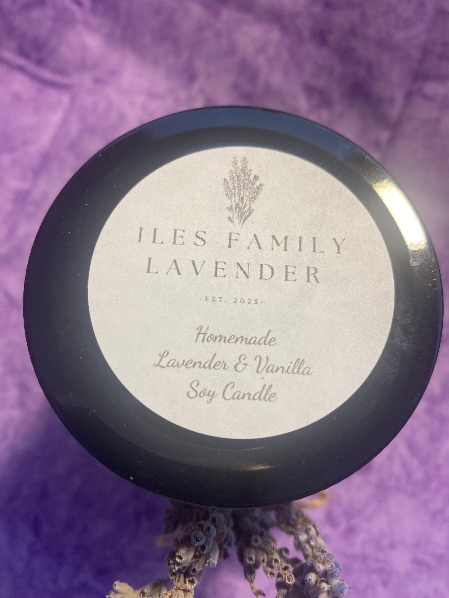 Lavender Mason Jar Soy Candle