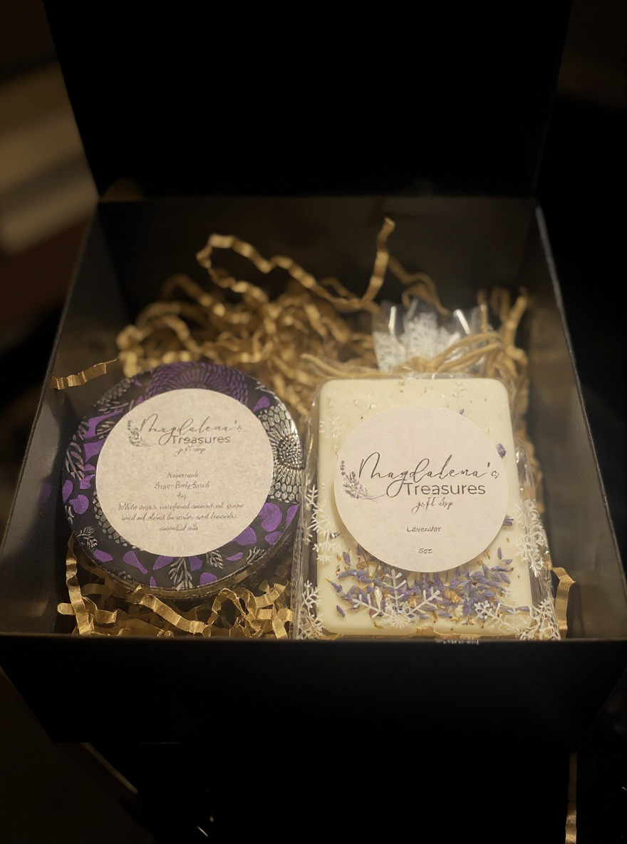 Lavender Sugar Scrub & Soap Gift Set