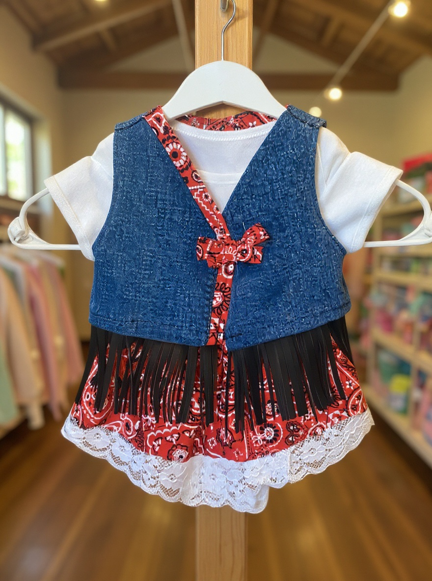 Handmade Giddy-Up Girls Western Outfit