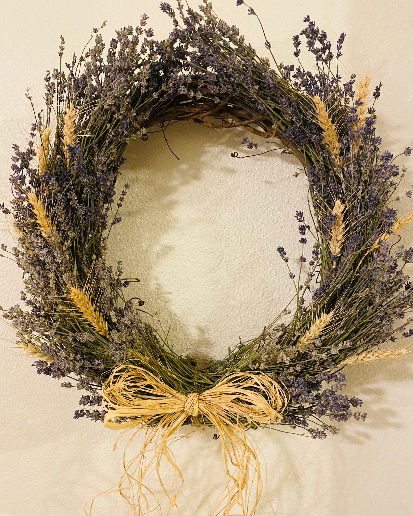 Dried Lavender & Wheat Wreaths