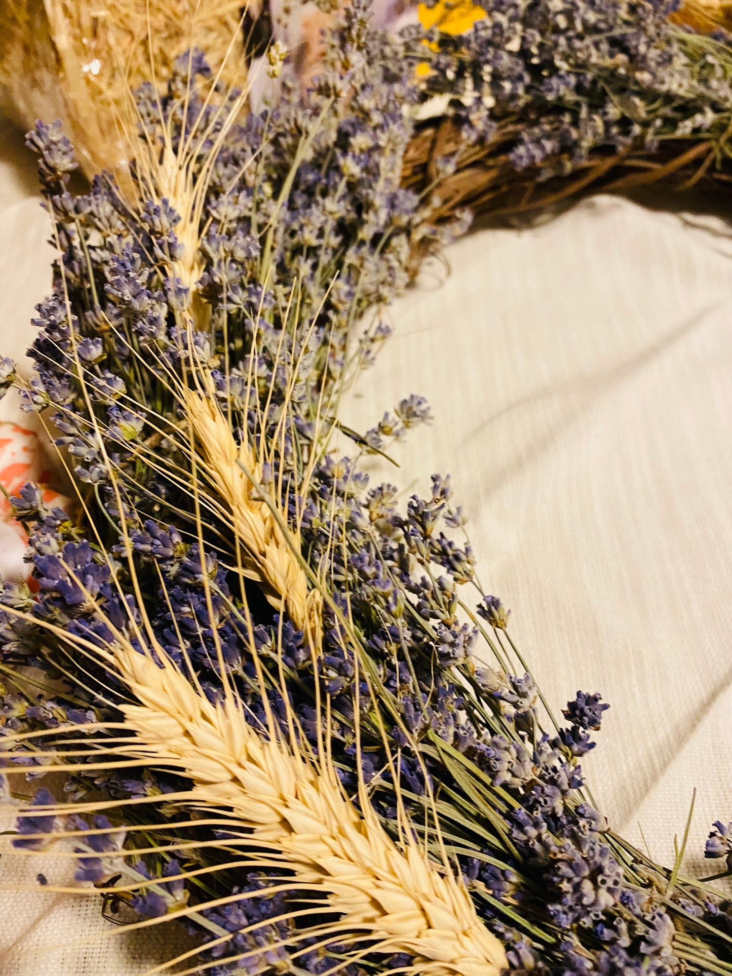 Dried Lavender & Wheat Wreaths