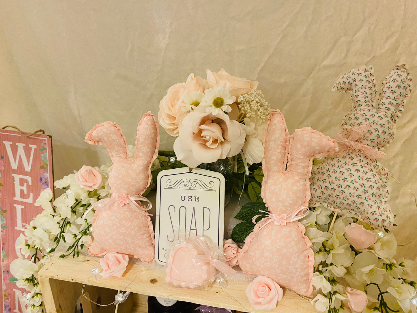 Stuffed HandSewn Bunnies