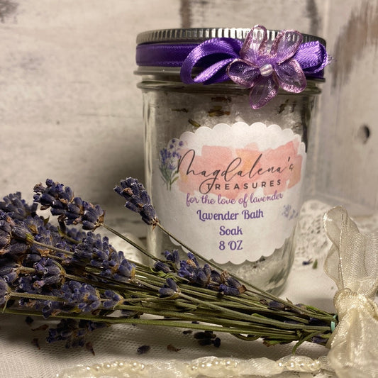 8 oz Lavender Bath Soak